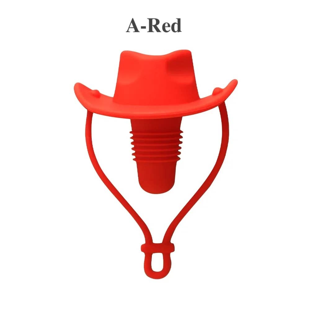 Homerely (We Cover All Import Duties) - Wholesale Wine Stopper - Creative Silicone Cowboy Hat Wine Stopper3