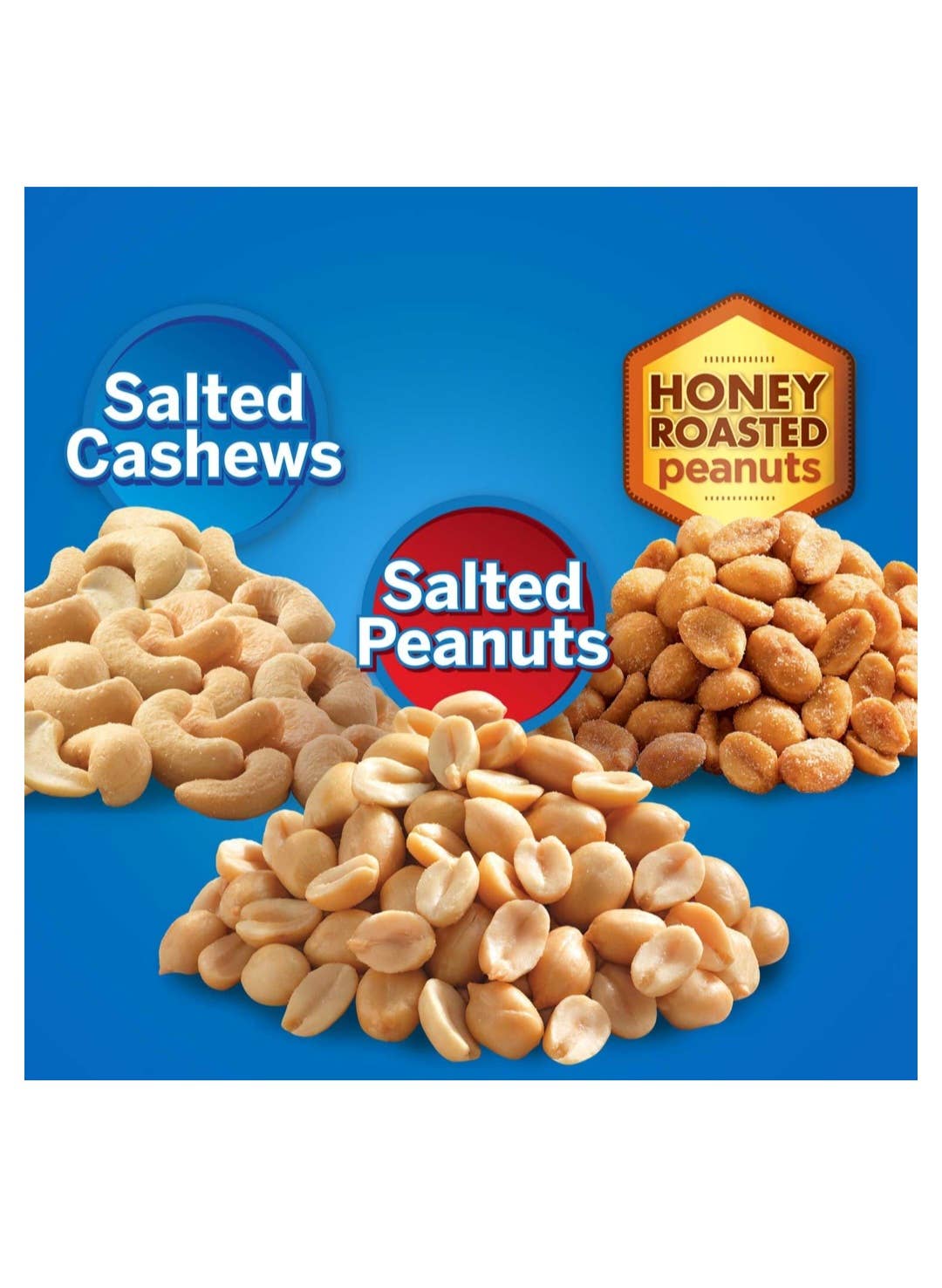 Majestic Wholesale - Vente Noix - Pack Variété Planters Noix de Cajou & Cacahuètes 24 unités – Salé & Miel1