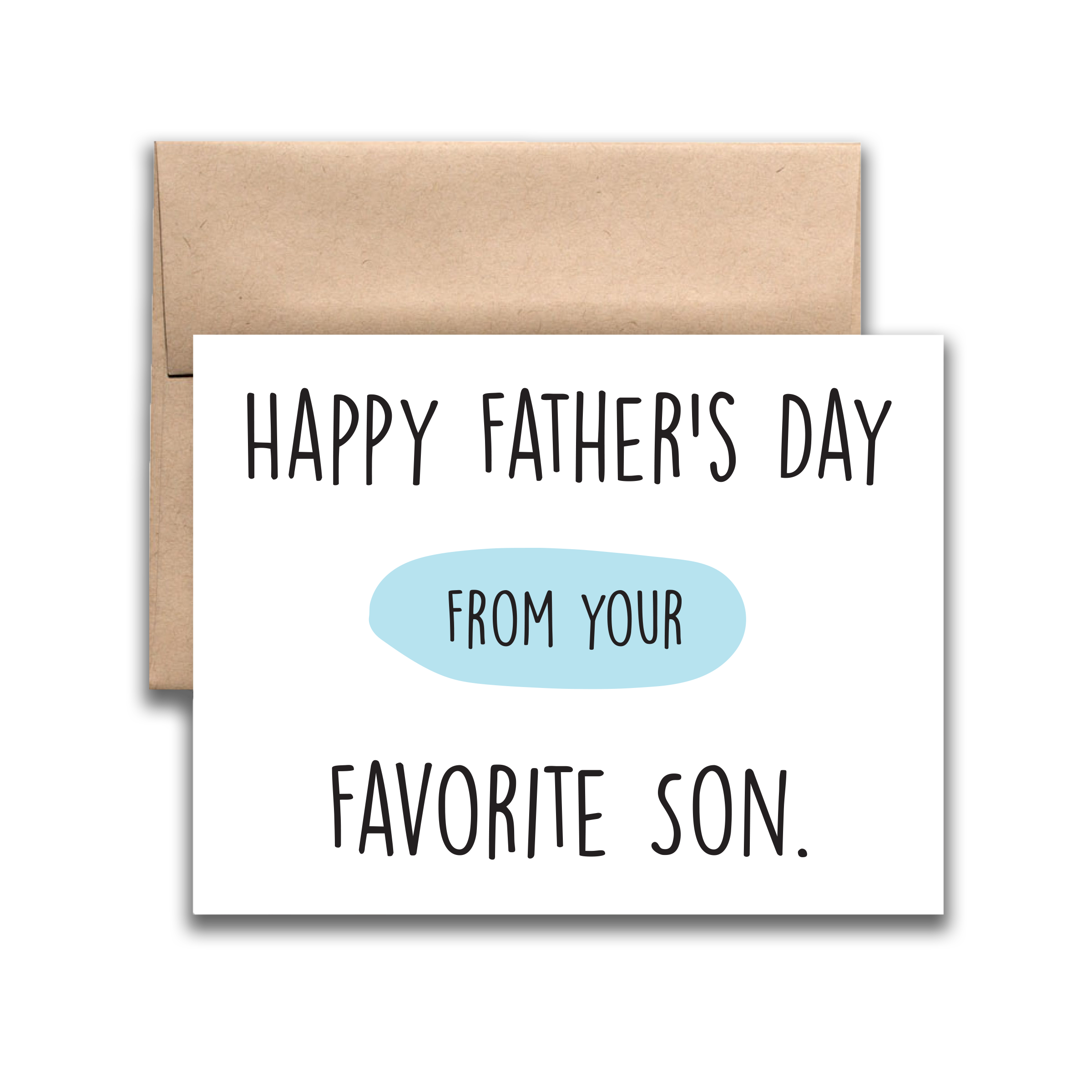 REMOVED BRAND - Wholesale Father's Day Card - Father's Day Favorite Son Greeting Card0