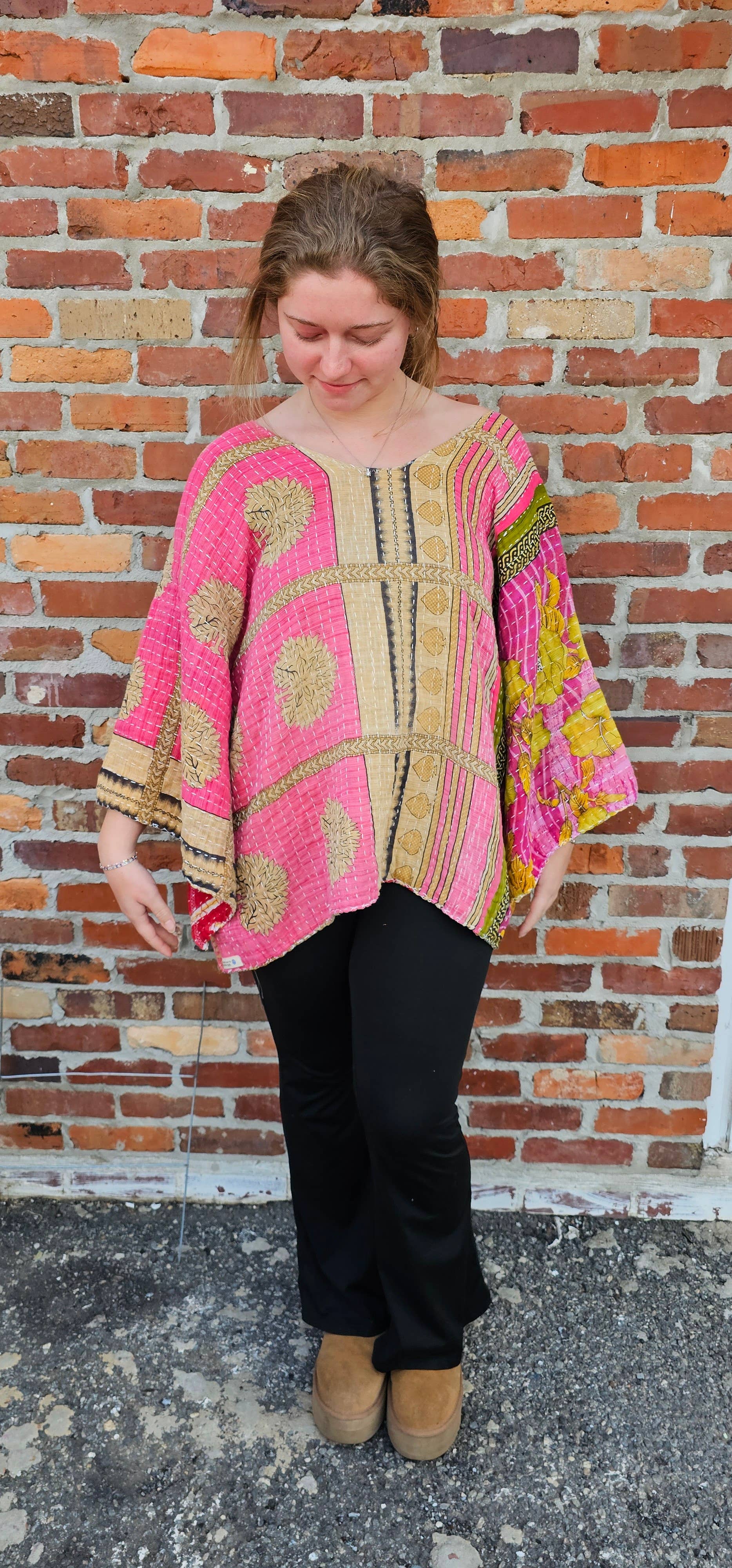 Little Hippie Chick - Wholesale Tunic - Women's - Free Spirit Kantha Top5