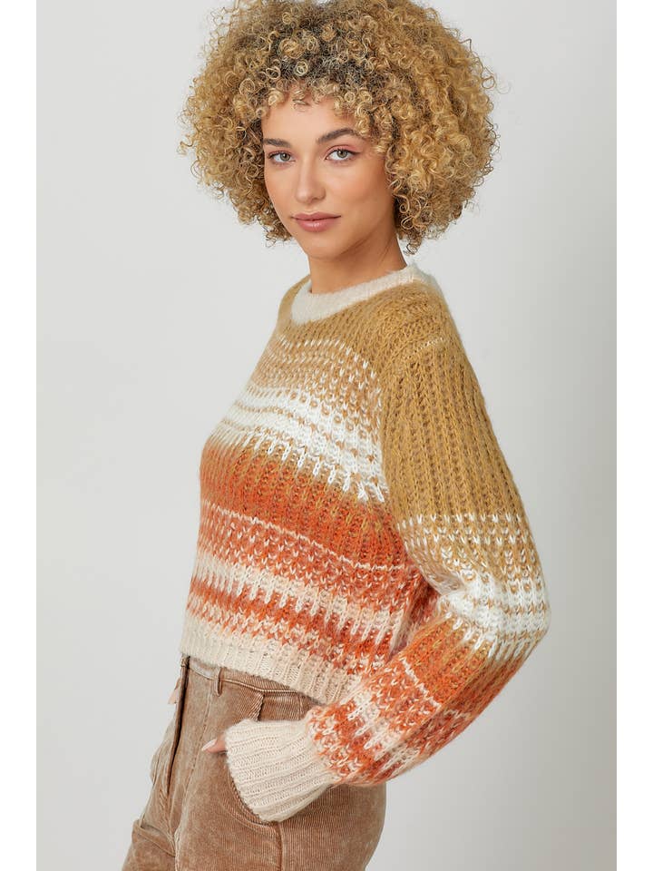 Mystree - Wholesale Knit Sweater - Women's - 60910 Color Gradation Sweater