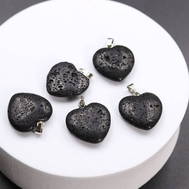 Gemcohub - Wholesale Spiritual stone/crystal - Amethyst Pendant Agate Heart Necklace Natural Stone8