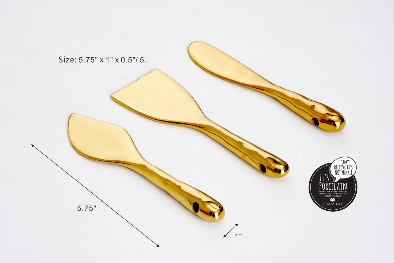 Pampa Bay - Wholesale Kaasplank - Set van 3 kaasmessen1