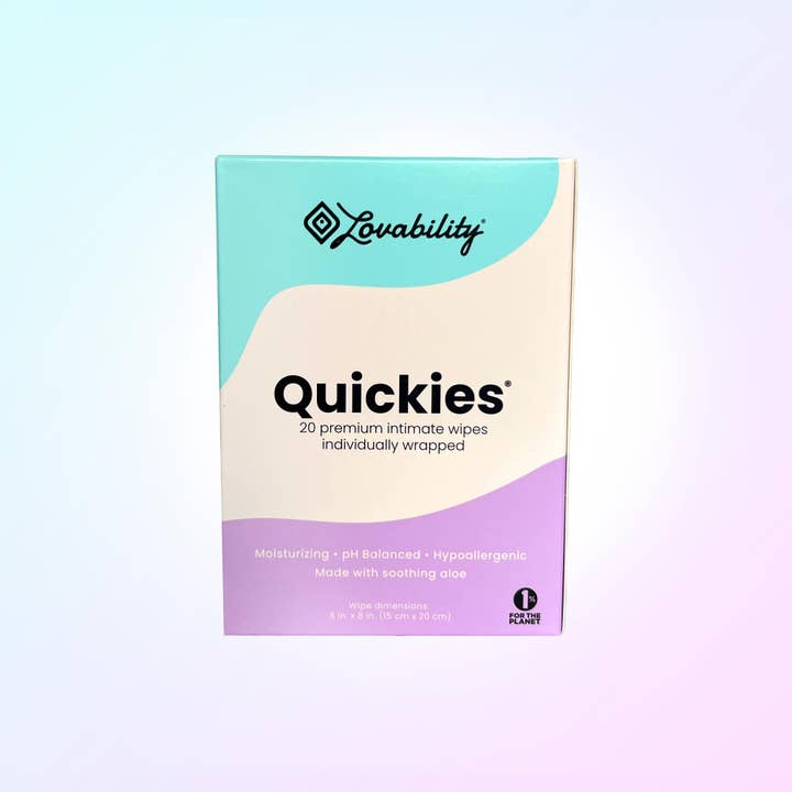 Lovability - Wholesale Face & Body Wipes - Quickies™ Intimate Wipes