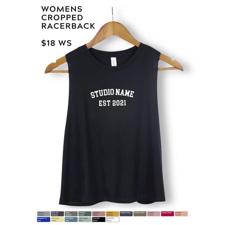 Faith & Life Christian Brands - Wholesale Tank Top - Women's - Custom Tank Top - Pilates Studio - Logo - Barre - Cycle