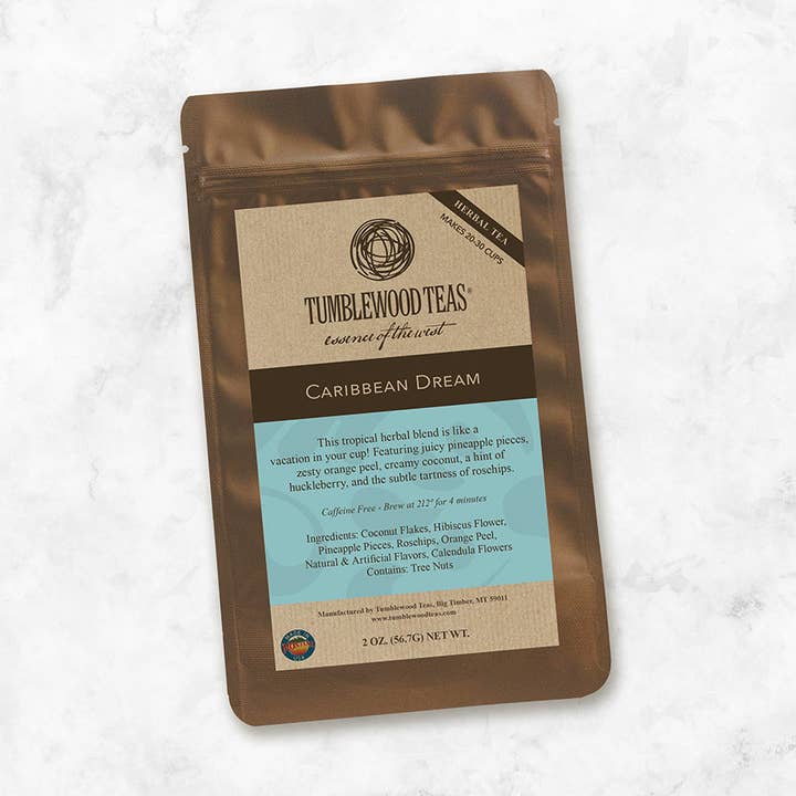 Caribbean Dream for wholesale by Tumblewood Teas