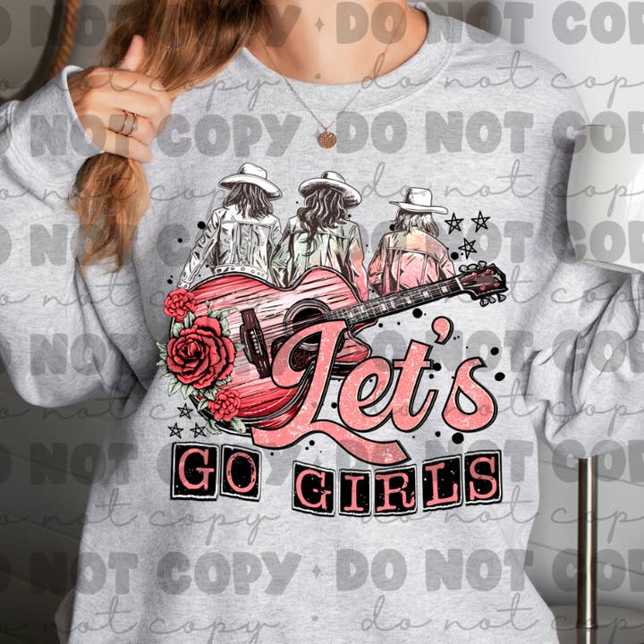 Lets go girls sweat shirt for wholesale by KTD DESIGNS