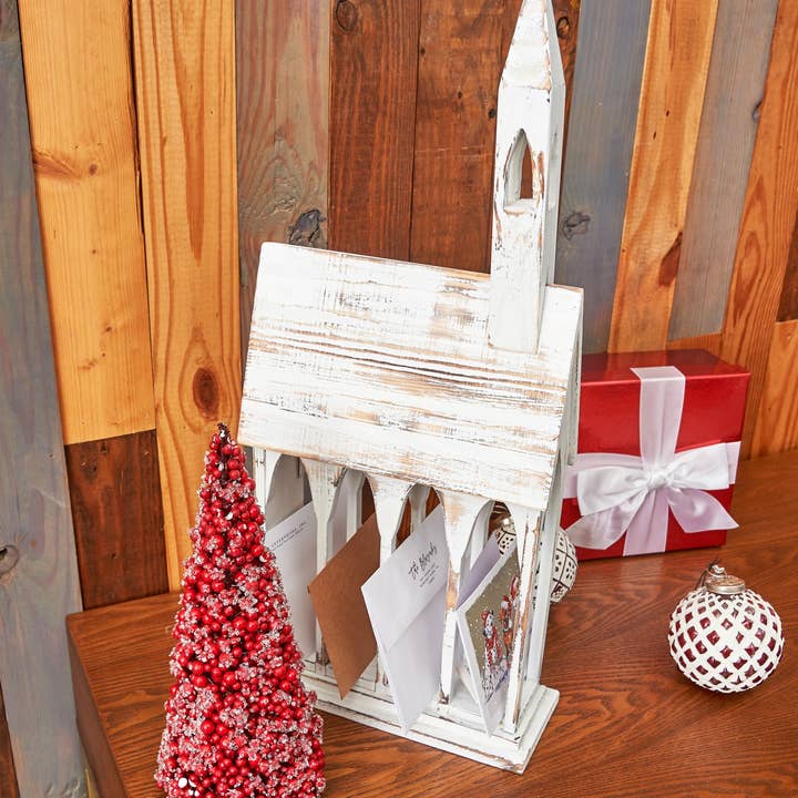 C&F Home - Wholesale Christmas Decoration - Church Christmas Card Holder