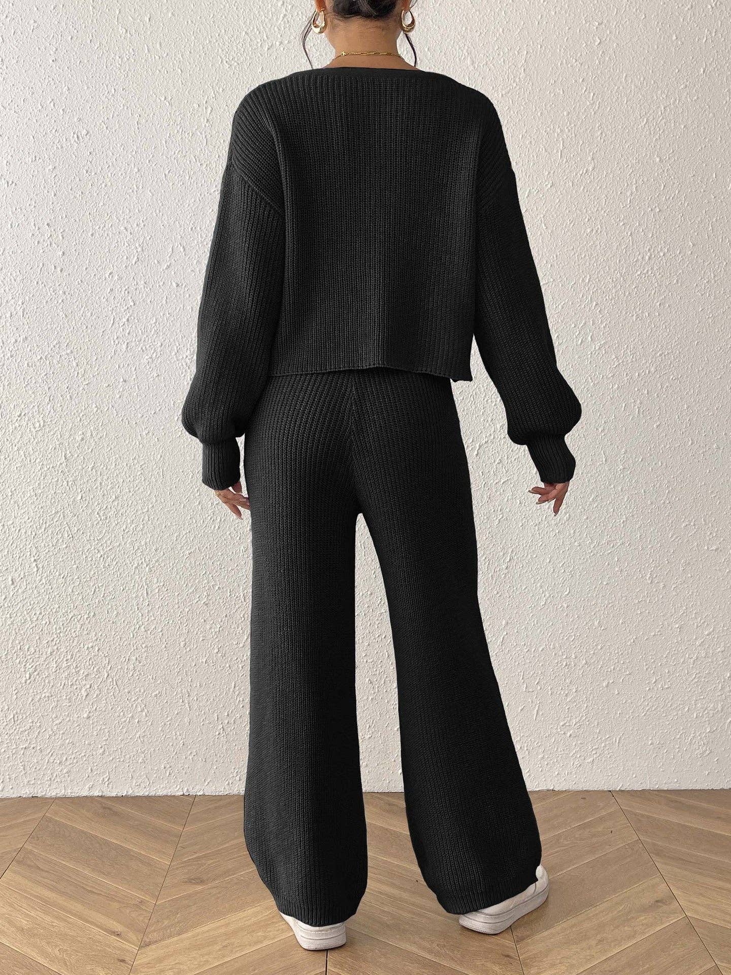 Suhkasana – Engroshandel Loungesæt - Dame – Hyggeligt To-delt Sæt | Cardigan med Knapper & Bukser med Snoretræk7
