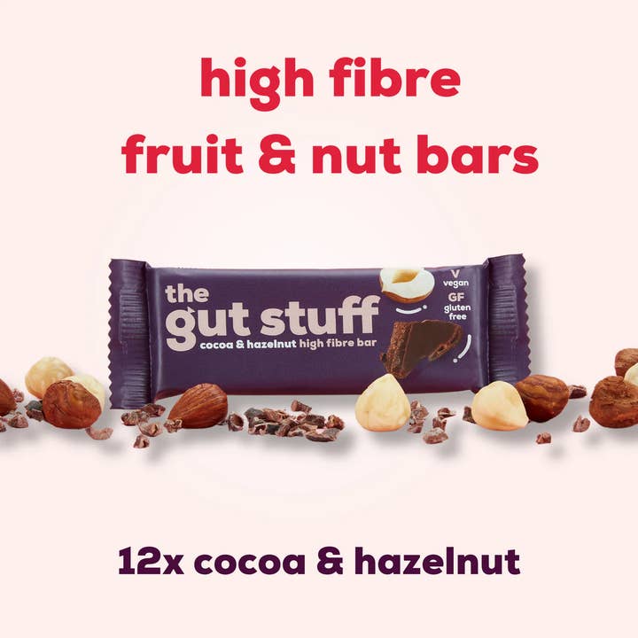 the gut stuff – wholesale Snack bar – High Fibre Fruit & Nut Bars – Cocoa & Hazelnut1