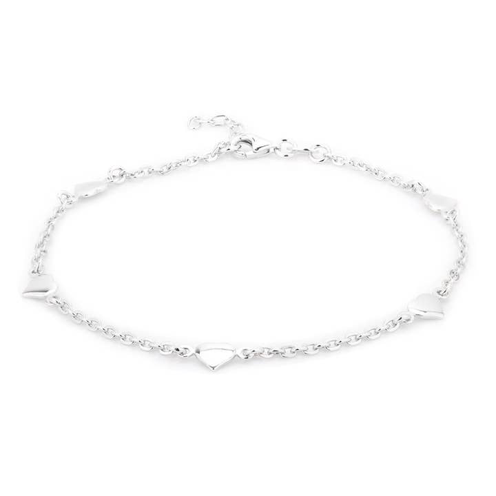 Puffed Heart Anklet for wholesale by Vanbelle
