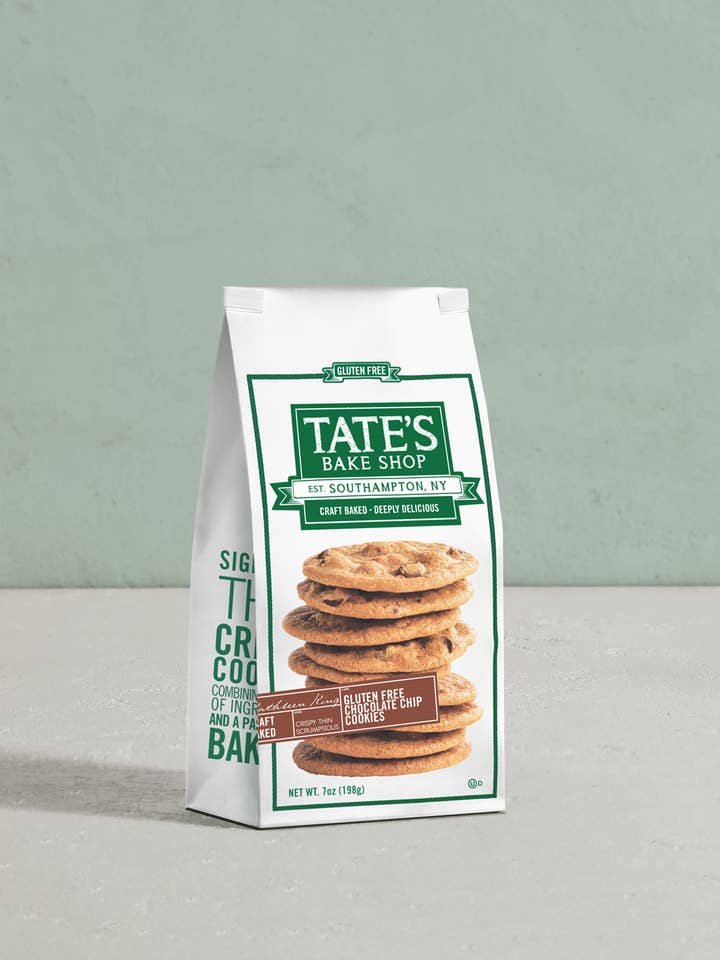 Gluten Free Chocolate Chip Cookies | 7oz | 12 Count for wholesale by Tate's Bake Shop
