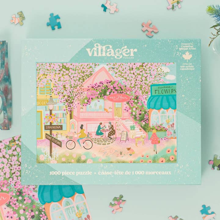 City in Bloom | 1000-Piece Puzzle | Designed in Canada for wholesale by Villager Puzzles