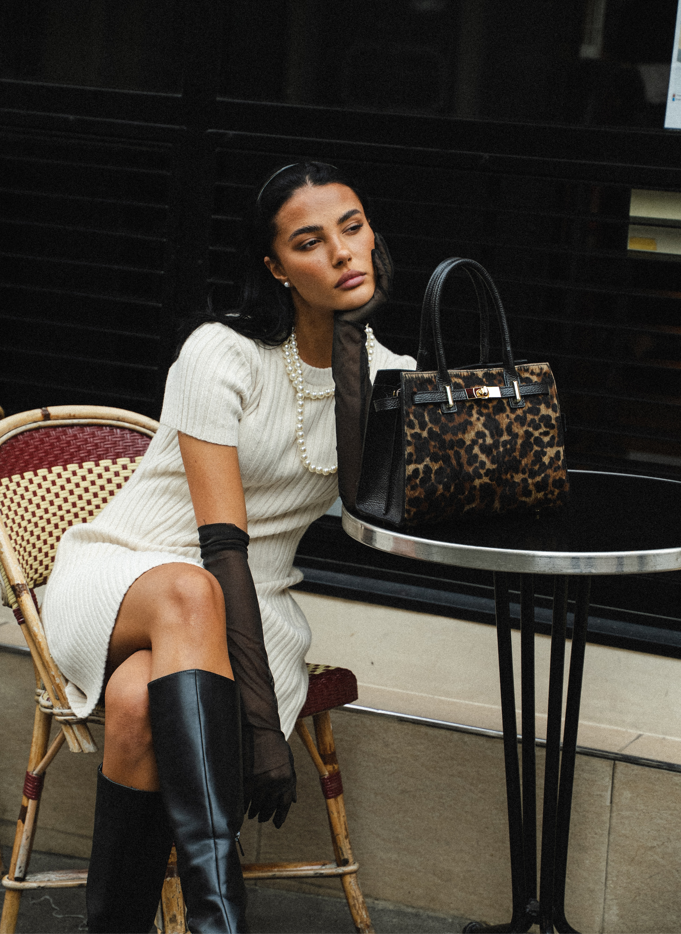 Voemièn - Venta al por mayor Bolso con asas - Mujer - Bolso Edición Limitada Grace en Piel de Potro con Estampado de Leopardo7