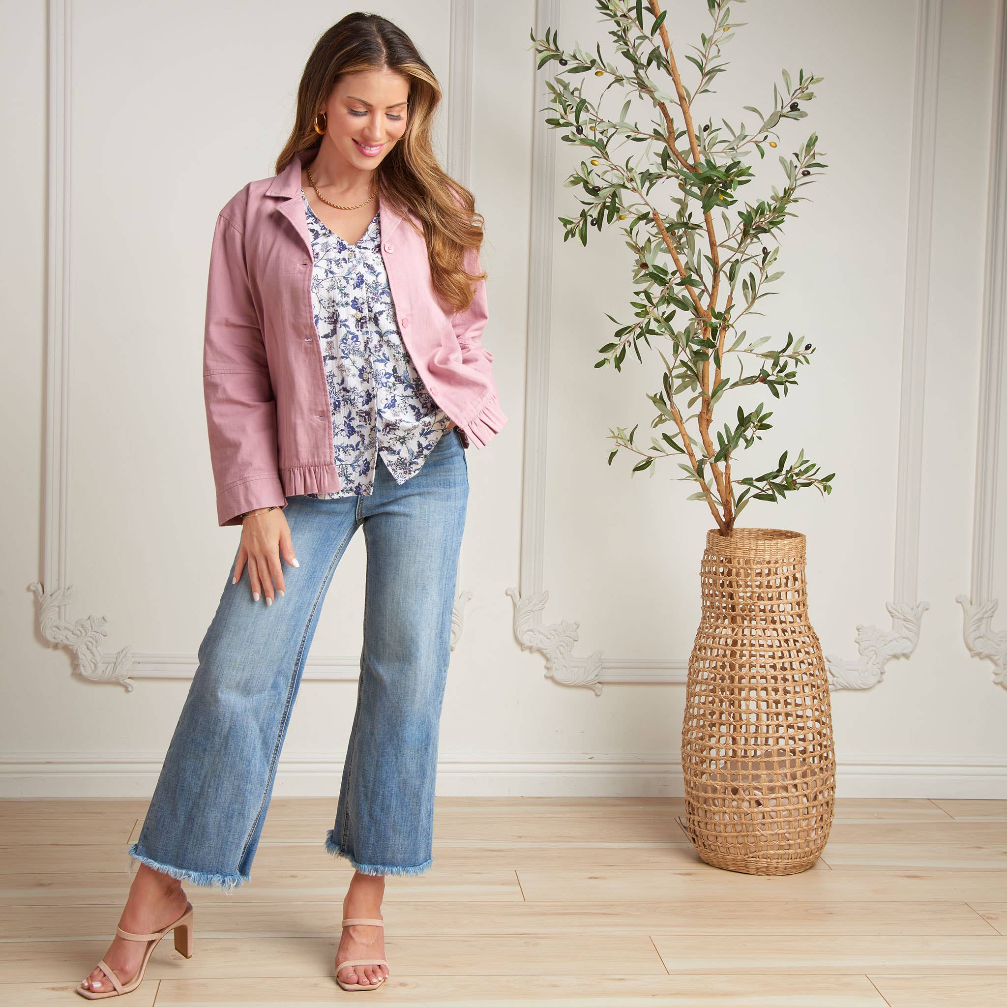 Howard's - Wholesale Jacket - Women's - Billie Lightweight Button Up Cotton Twill Jacket13