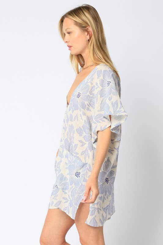 Blue Gauze Cover Up for wholesale on Faire1