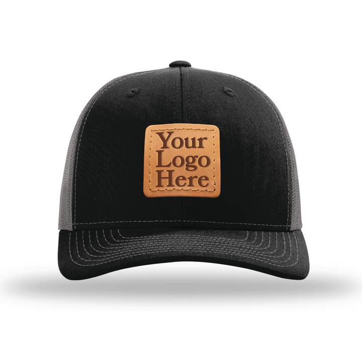 Oowee Products - Wholesale Trucker Hat - Unisex - Custom Leather Patch Trucker Hats - Add Your Logo or Artwork