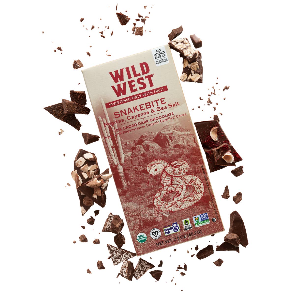 Wild West Chocolate - Wholesale Chocolate Bar - Snakebite Master Case