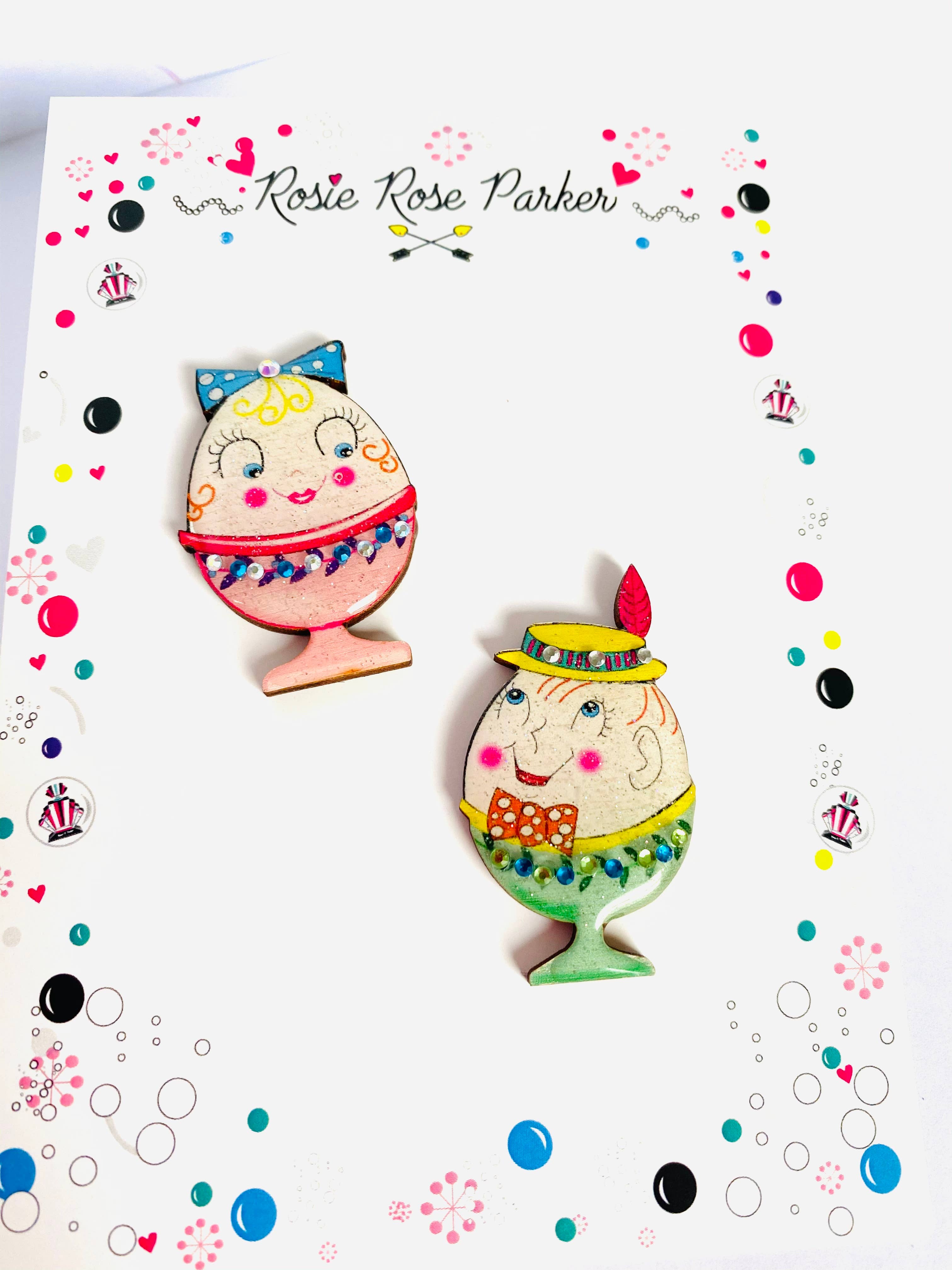 Rosie Rose Parker - Wholesale Broche - Broches met paaseieren, retro broche, eigenzinnig cadeau8