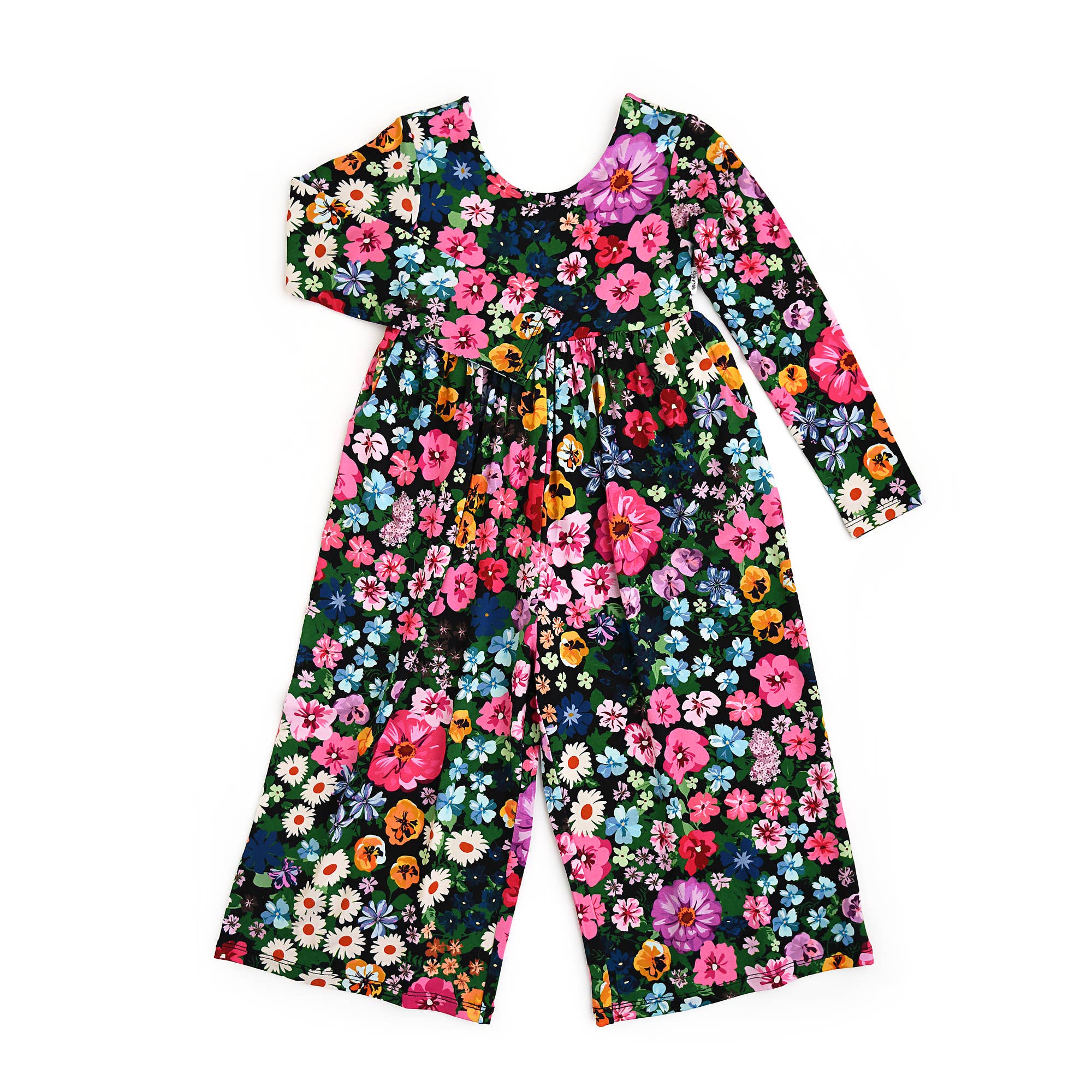 Gigi and Max - Wholesale Jumpsuit - Baby - Cassandra WIDE LEG ROMPER Bamboo Floral Kids Clothing Outfit
