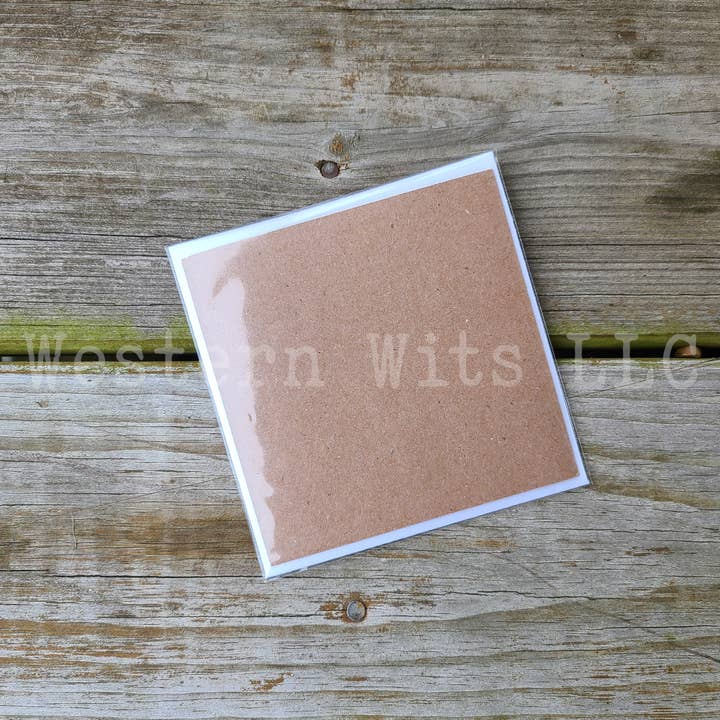 Western Wits - Wholesale Baby Card - Little Cowgirl Yellow - Greeting Card