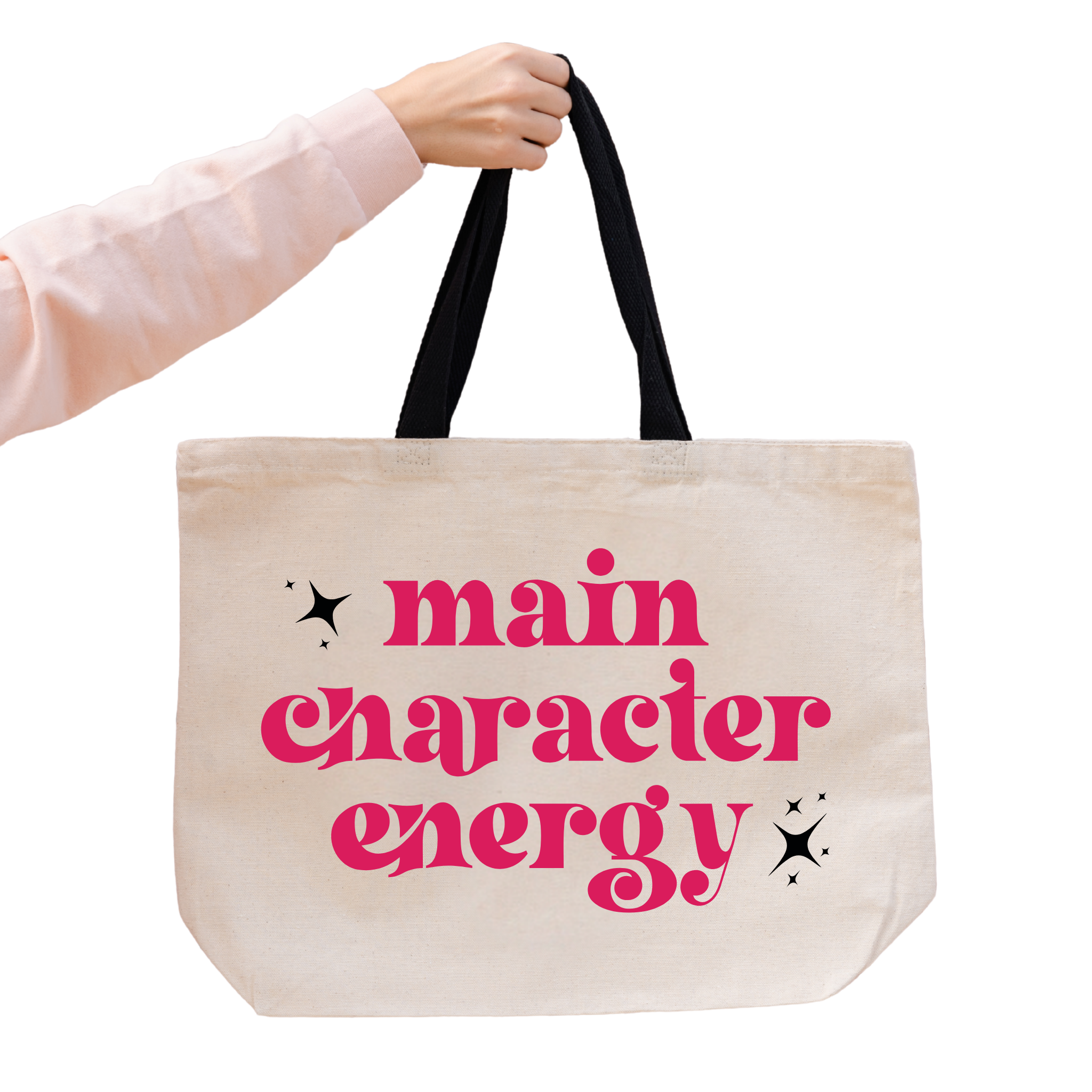 SHEWOLF Designs - Wholesale Tote Bag - Women's - Tote: Main Character Energy — Cute Bookish Bag for Women1