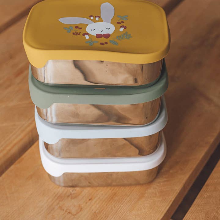Kikadu - Wholesale Lunch Bag/Box - Kids - Mustard Bunny Lunch Box2