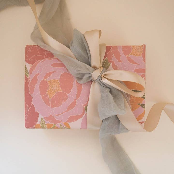 This On Paper - Wholesale Flat Wrap - Peony Please Wrapping Paper2