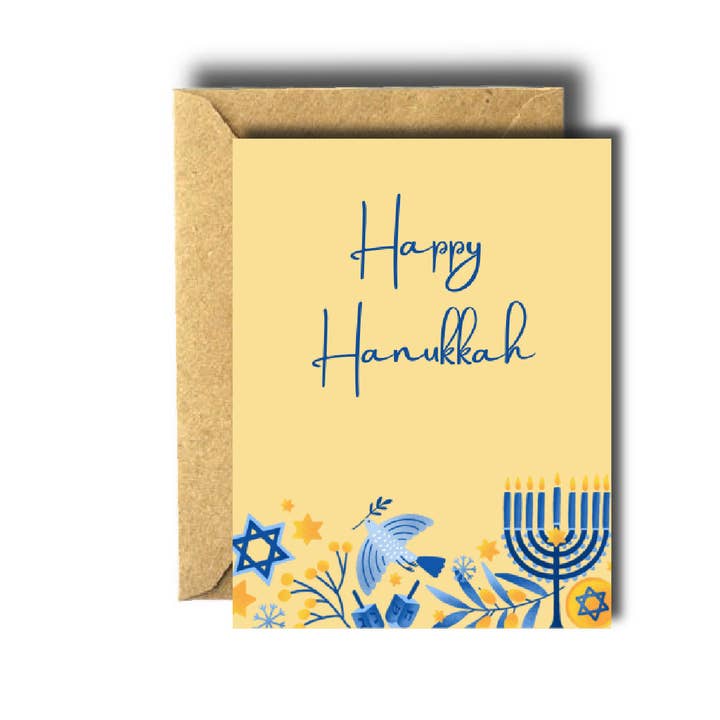 Tarjeta de felicitación Happy Hanukkah para venta al por mayor de Bee Unique