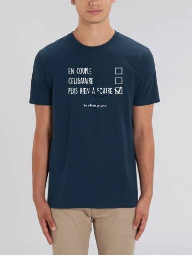 Tee-shirt homme En couple bio pour la vente par Les Vilaines Filles