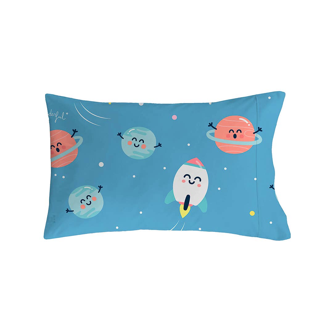Blue Mr.Wonderful Planets Pillow Cover 50X80 Cm for wholesale on Faire0