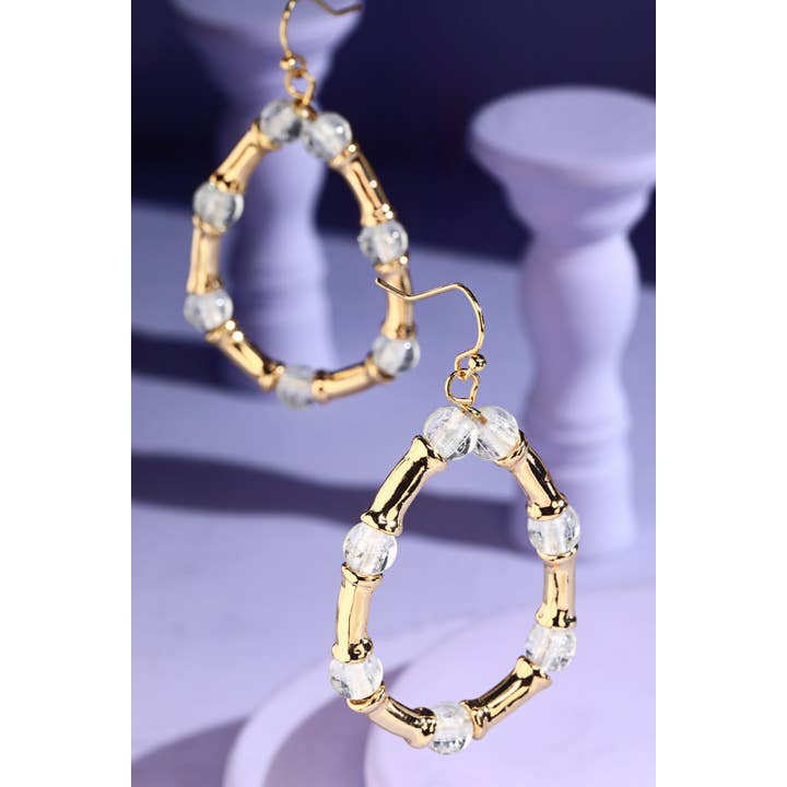 Urbanista - Wholesale Dangle Earrings - Beaded Metal Teardrop Earrings