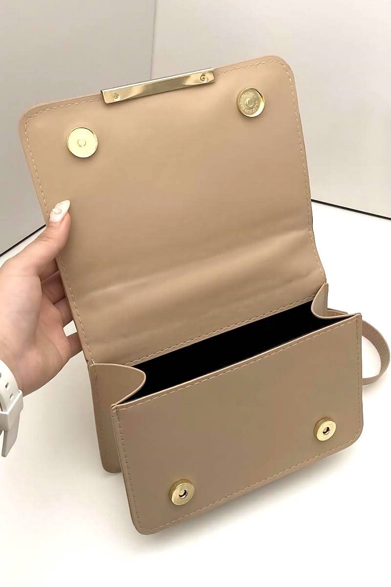 42POPS – wholesale Crossbody bag – Women's – ',,, Vegan Leather Chevron Crossbody Shoulder Flap Bag2