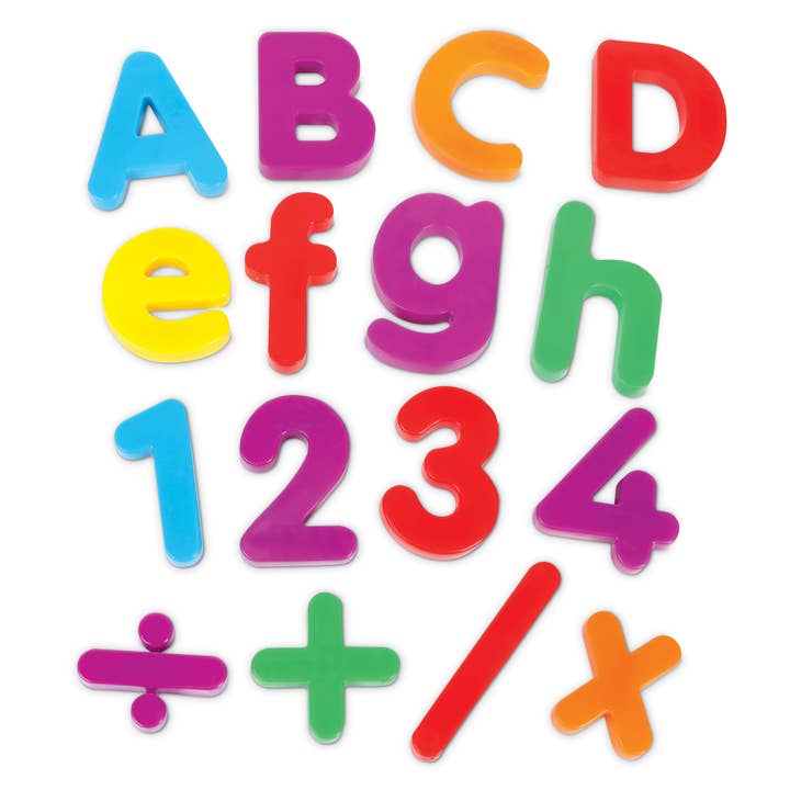 Learning Resources - Wholesale Toy Set - Kids - Jumbo Magnetic Letters & Numbers Bundle, 116 Pieces