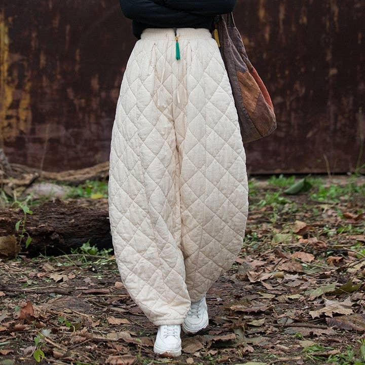 Pantalon lanterne épais matelassé en coton rembourré pour la vente par UZ Wholesale Store