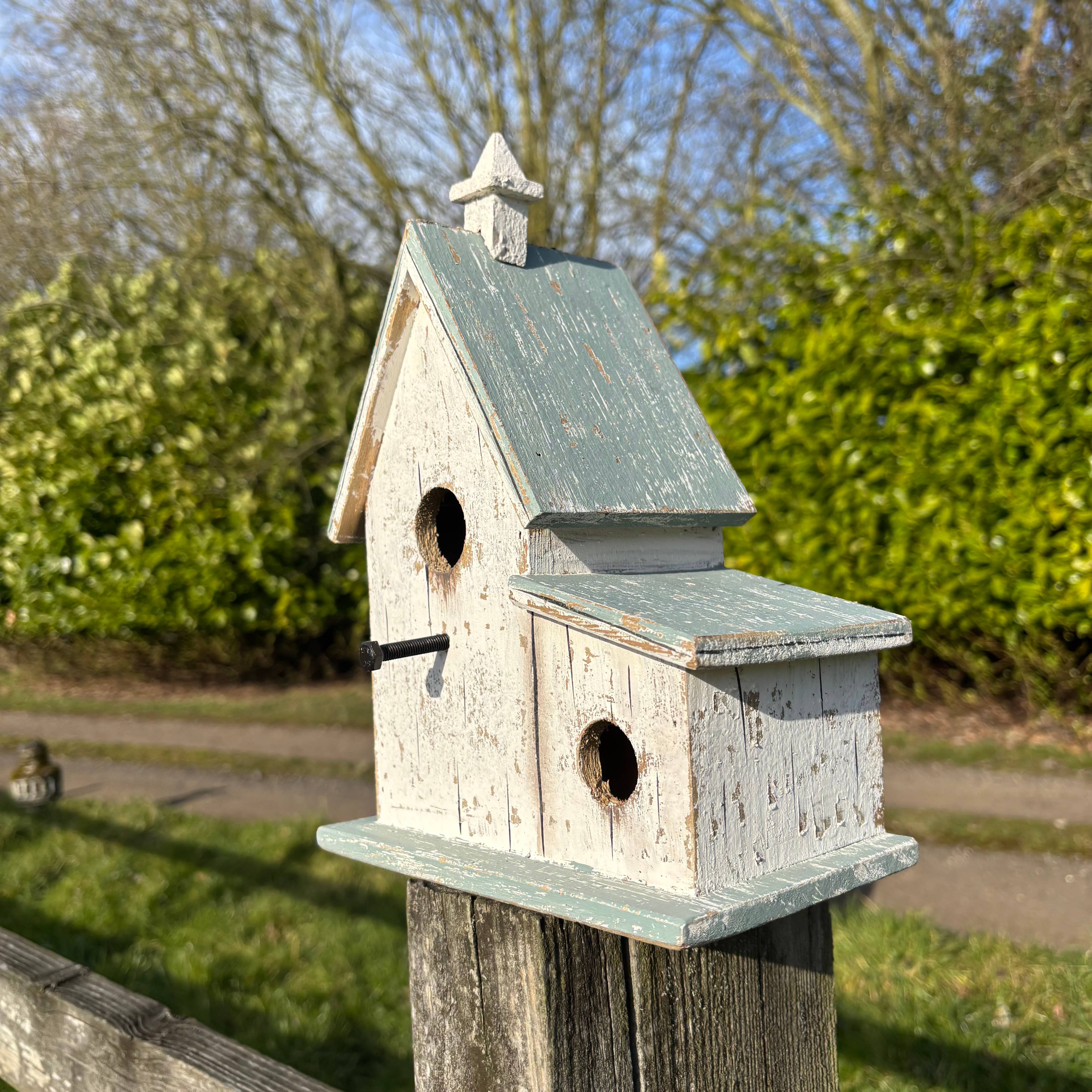 Originals International Ltd - Wholesale Bird House - Two-Tiered Green Bird House7