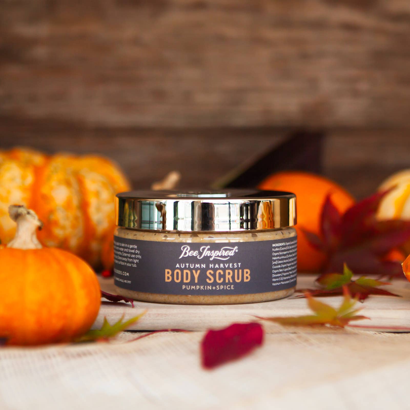 Bee Inspired - Wholesale Body Scrub/Exfoliant - Autumn Harvest Body Scrub | 8oz Pumpkin Spice Body Scrub5