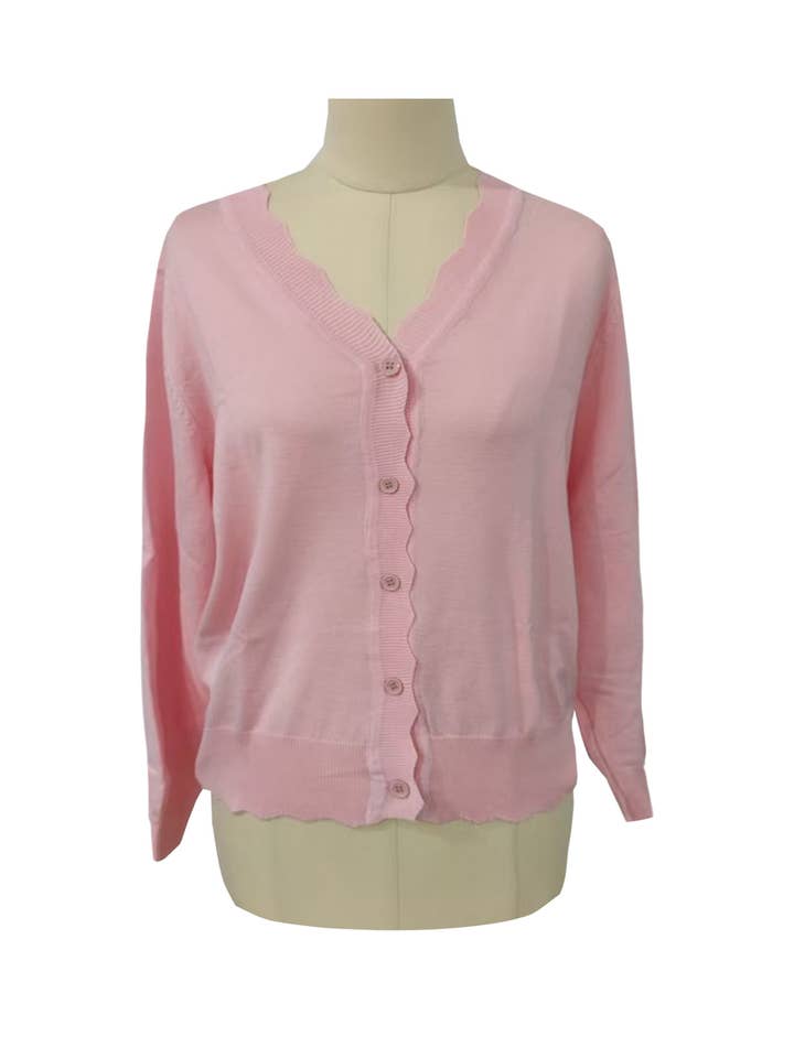 Summer Lightweight Crop Knit Cardigan for wholesale by Rosa Clothing