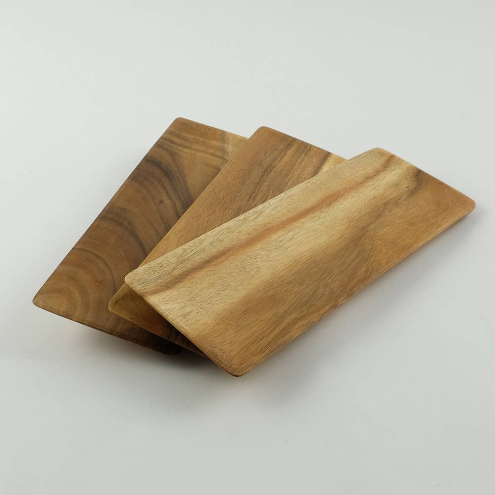 shesay – wholesale Dinner plate – ACACIA WOOD long plate2