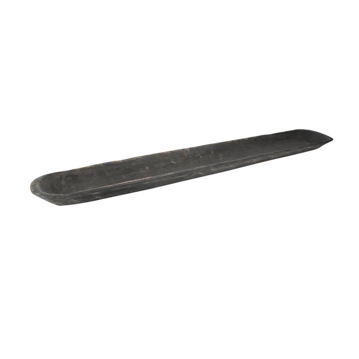 My Amigos Imports - Wholesale Decorative Plate/Dish/Bowl - Long Baguette Dough Bowl-Farmhouse-Wooden-6x40 inches-Black