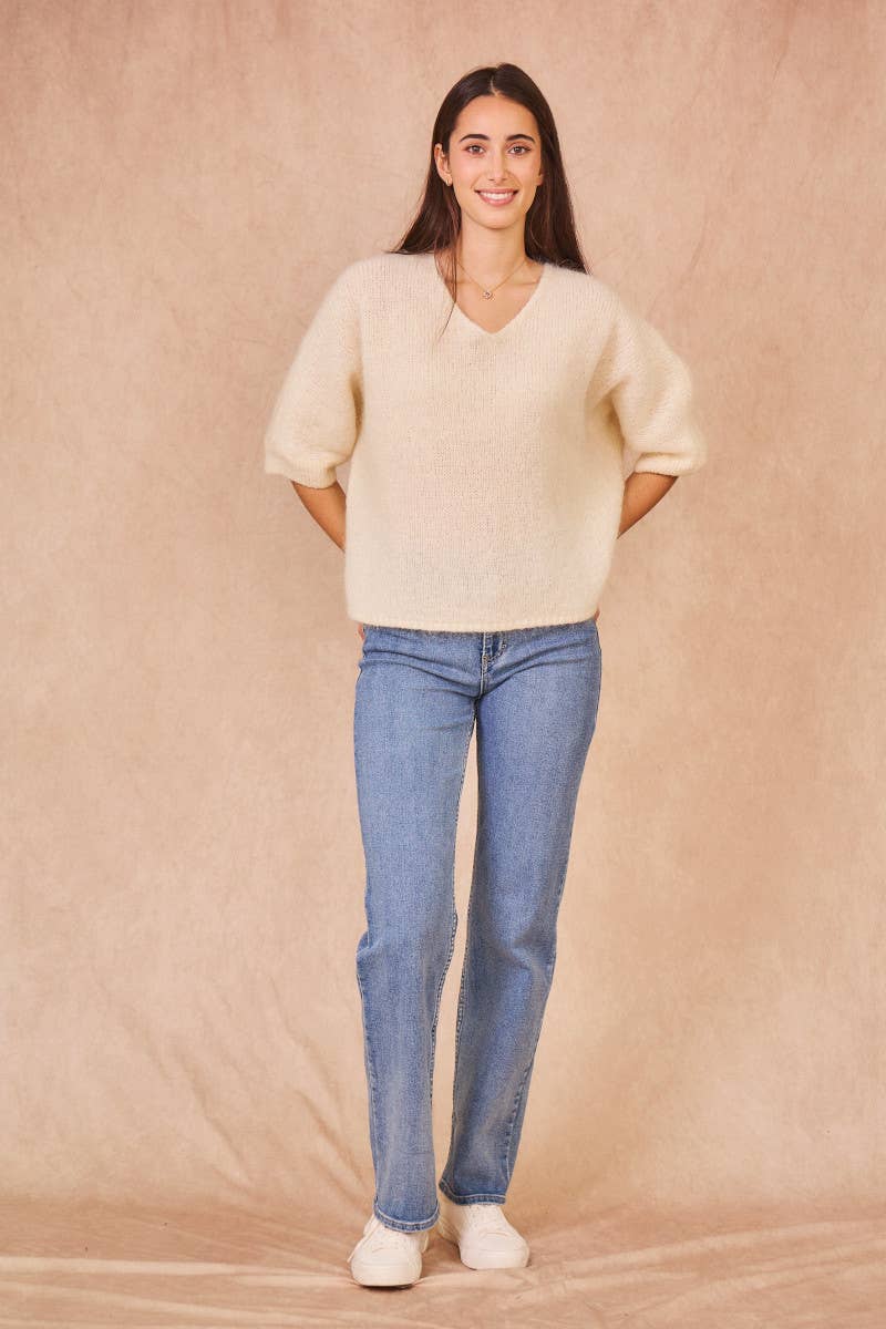 Calie Paris - Venta al por mayor Jersey de punto - Mujer - Suéter elegante de mohair kid17