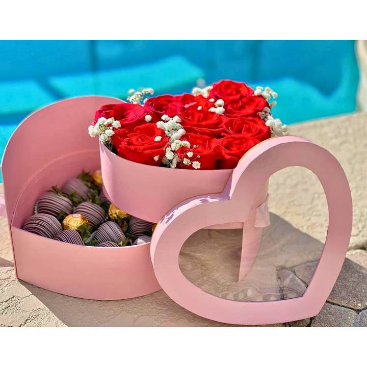 UNIKPACKAGING - Wholesale Gift Box - Double-Layer Heart Box with Liner for Gifts & Flowers