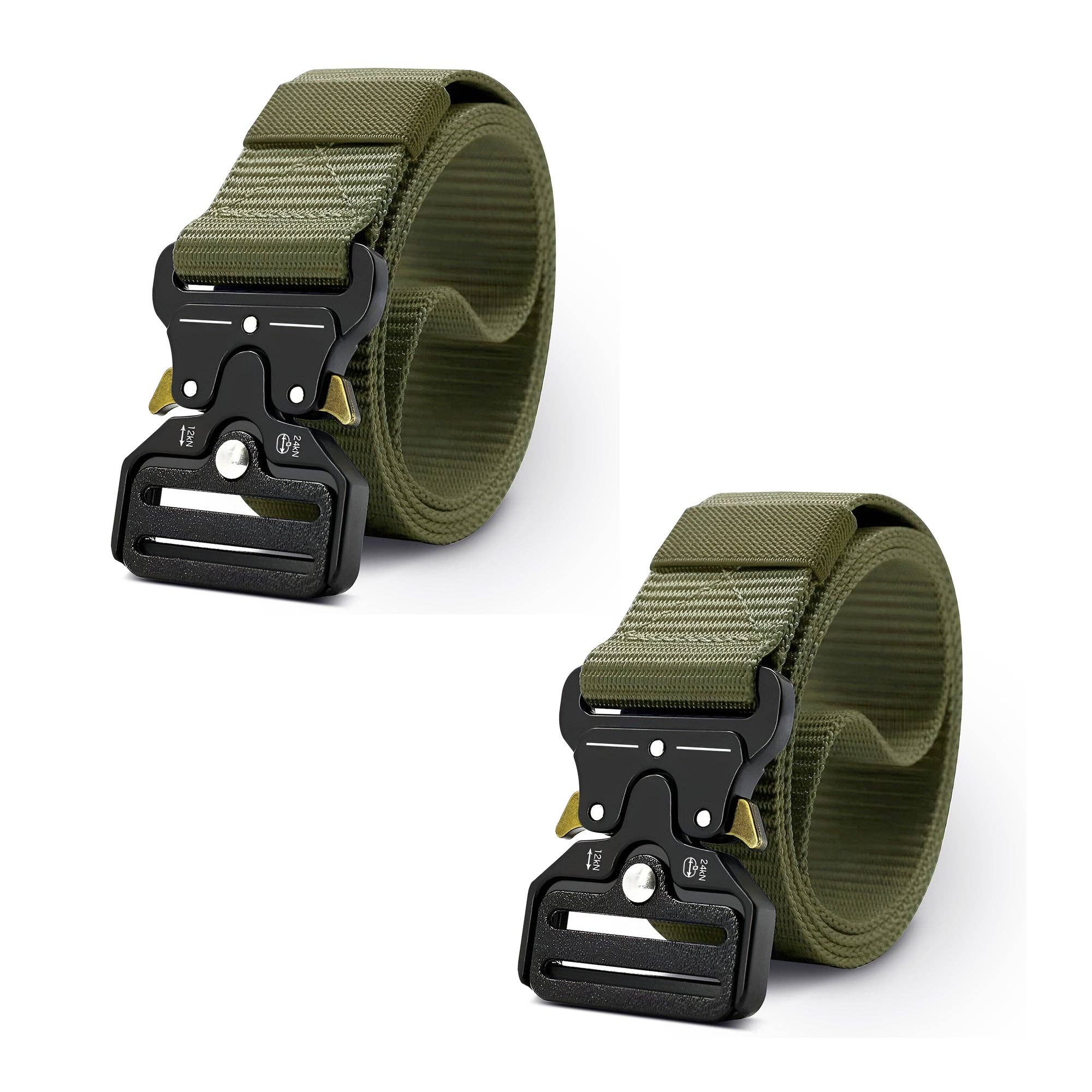 Ledsone - Wholesale Belt - Men's - Fabric Trim Men's Belt Adjustable Buckle Fit for Men Dress ~53379