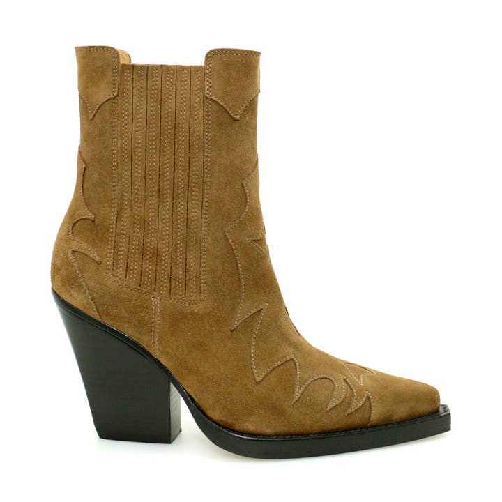Catarina Martins - Wholesale Booties - Women's - CHELSEA BOOT: DEMI BROWN SUEDE0