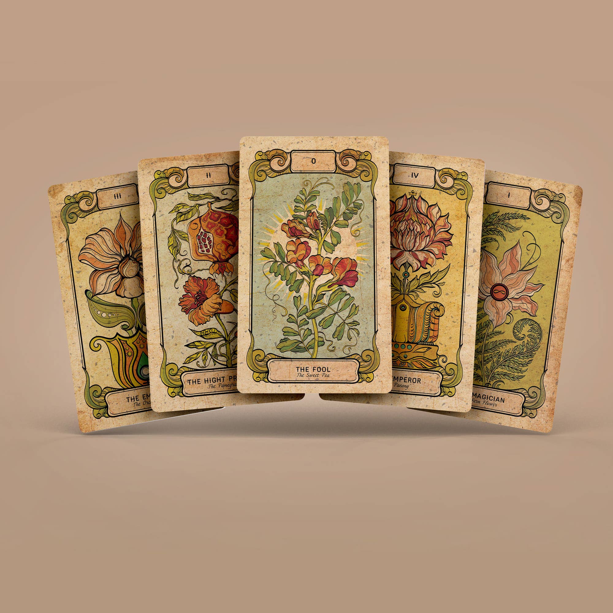 Darksynevyr – wholesale Tarot-kort – Botanica Oculta Tarot 78+2 Extra Kortlek | Tullfri EU/U12