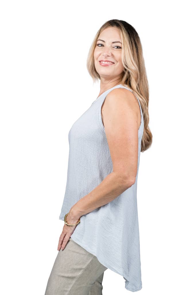 TINA Stephens Italy/Tees By Tina - Wholesale Tank Top - Women's - Lexa Lin-Co Tunic Tank (BT117)18