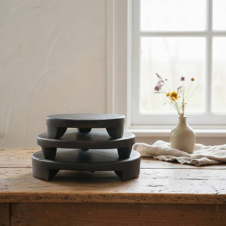 Made Market Co. – Großhandel Tischdeko – Gefundener Holzsockel, klein1