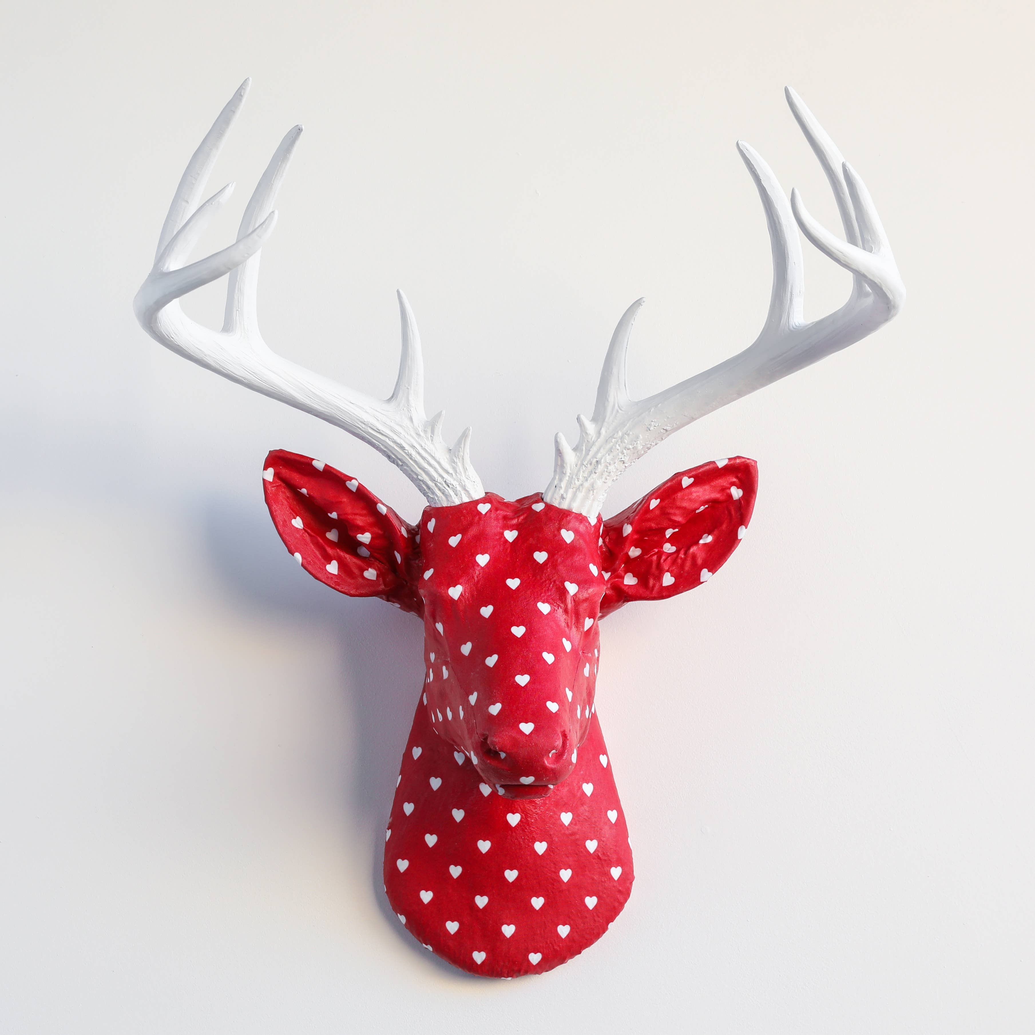 Near and Deer – Engroshandel 3D-vægkunst – Stofhjortehoved - Dusinvis af mønstervalg!43