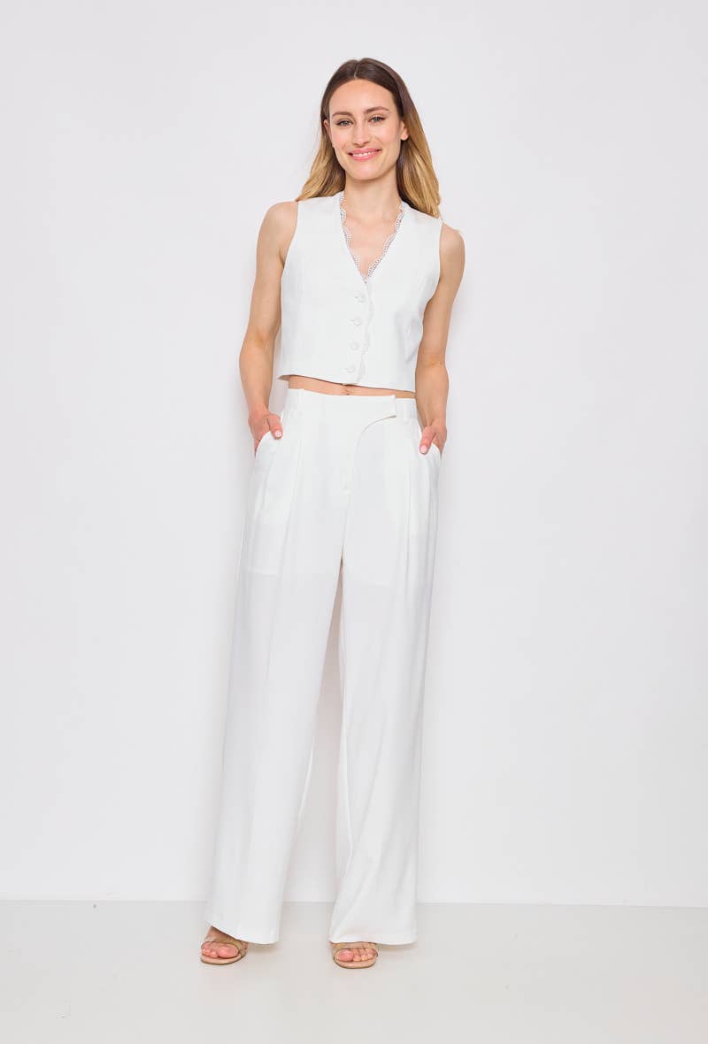 LULUMARY - Wholesale Suit Vest - Women's - Buttoned vest GL01712