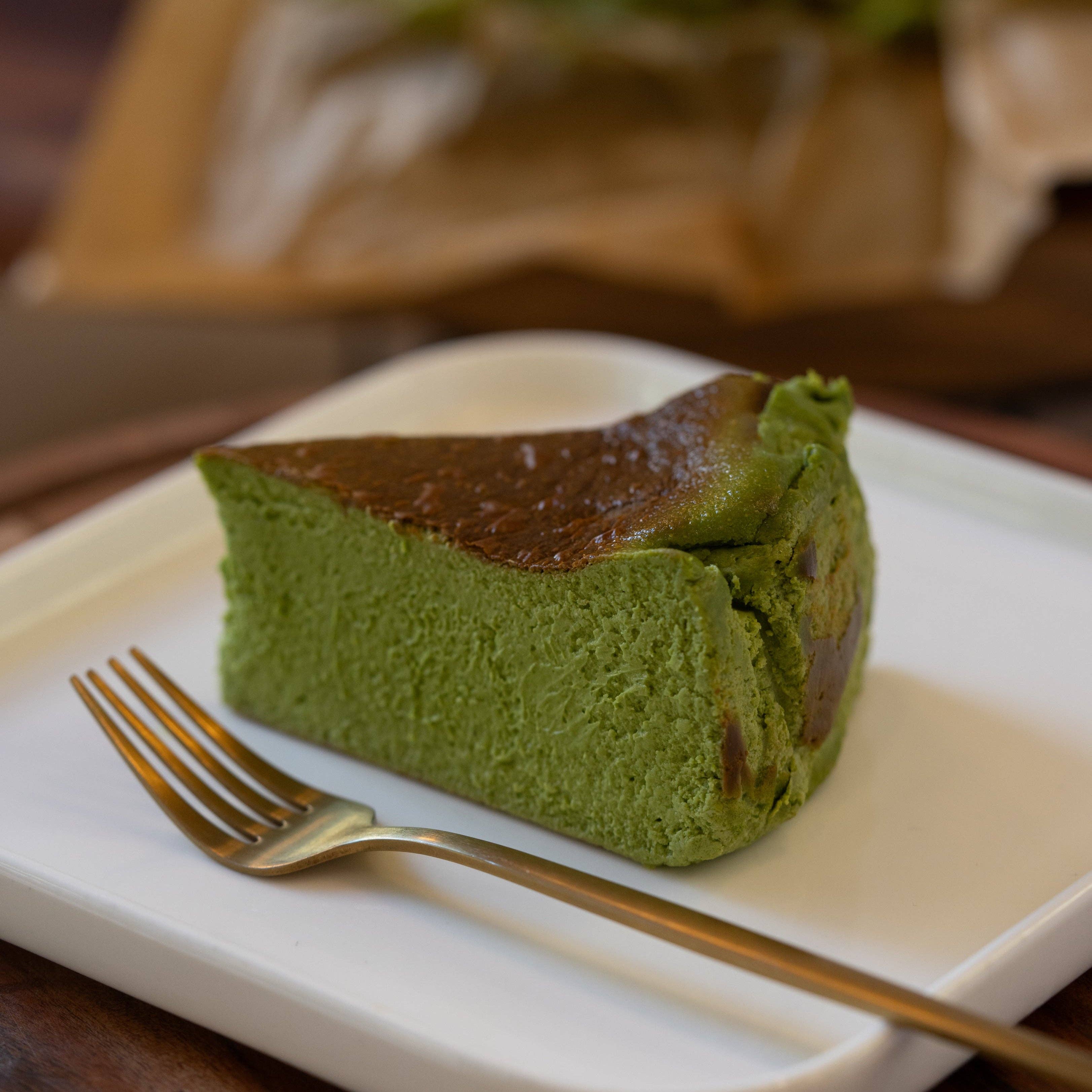 Ember Bakery - Wholesale Cake - Matcha Basque Cheesecake6